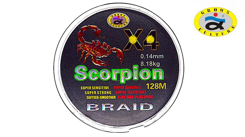 Grows Culture SCORPIION X4 128MM 0.14mm 8.18kg - фото 10860