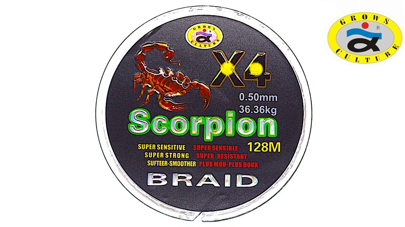 Grows Culture SCORPIION X4 128MM 0.50mm 36.36kg - фото 10862