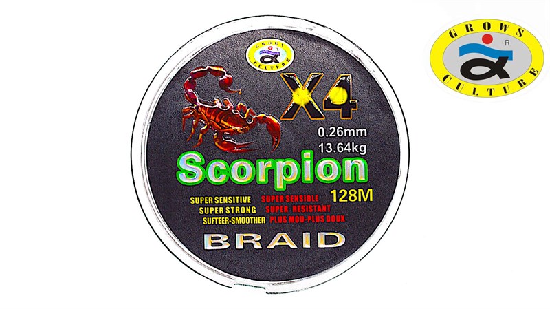 Grows Culture SCORPIION X4 128MM 0.26mm 13.64kg - фото 10865