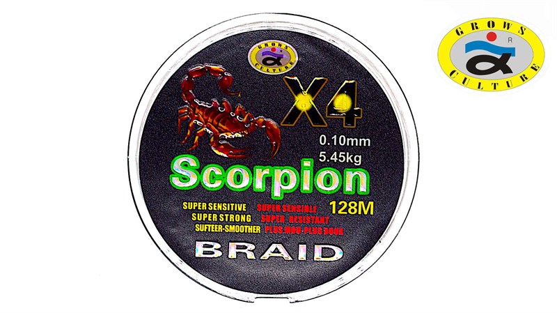 Grows Culture SCORPIION X4 128MM 0.10mm 5.45kg - фото 10870