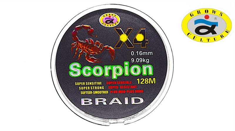 Grows Culture SCORPIION X4 128MM 0.16mm 9.09kg 6520 - фото 10872