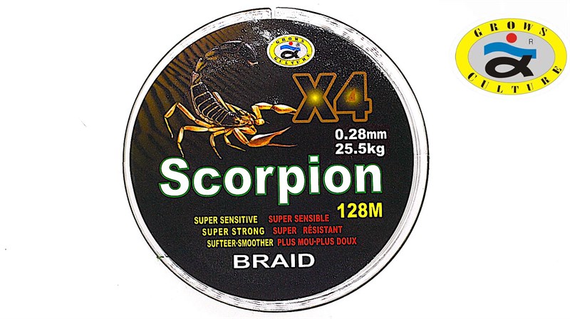 Grows Culture SCORPIION X4 128MM 0.28mm 25.5kg - фото 10874