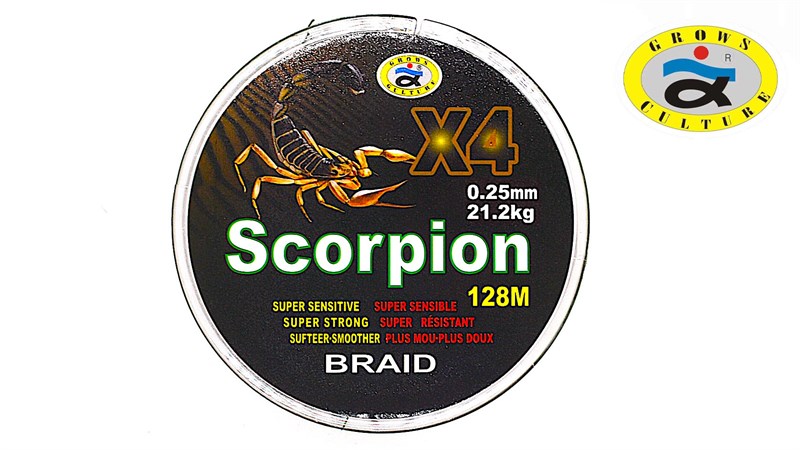 Grows Culture SCORPIION X4 128MM 0.25mm 21.2kg - фото 10876