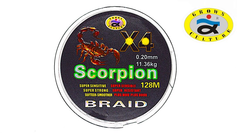 Grows Culture SCORPIION X4 128MM 0.20mm 11.36kg - фото 10878