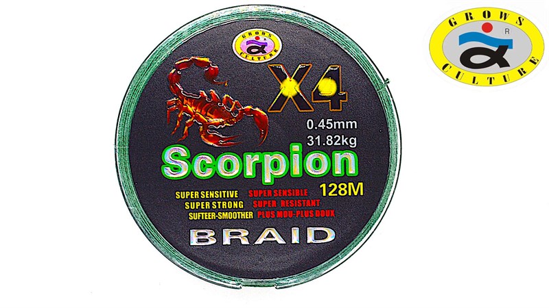 Grows Culture SCORPIION X4 128MM 0.45mm 31.82kg - фото 10882