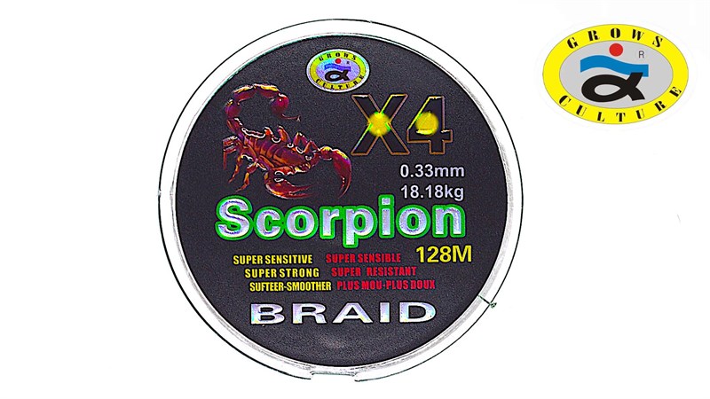Grows Culture SCORPIION X4 128MM 0.33mm 18.18kg - фото 11099